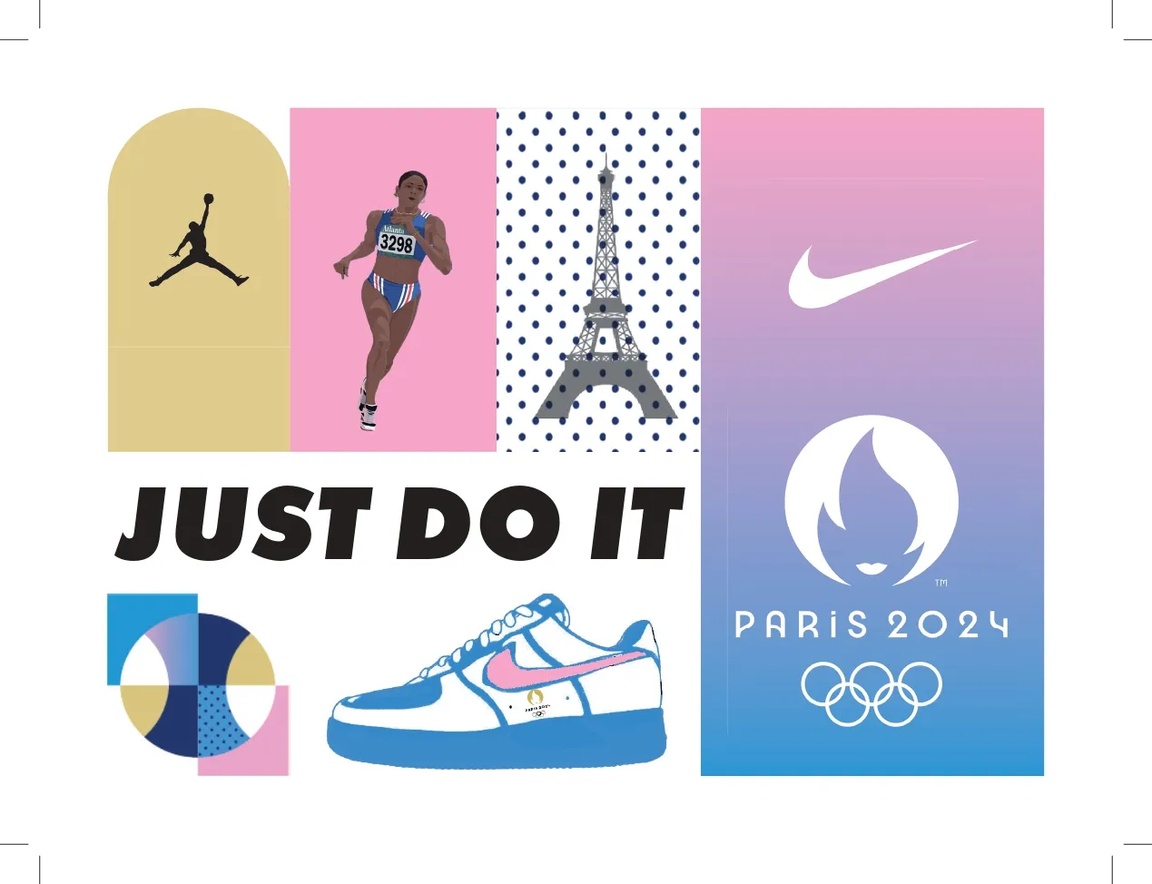 Affiche Nike Paris 2024